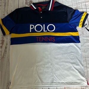 Polo Ralph Lauren Men’s Performance Big&Tall Navy Tennis Polo Shirt $125 retail